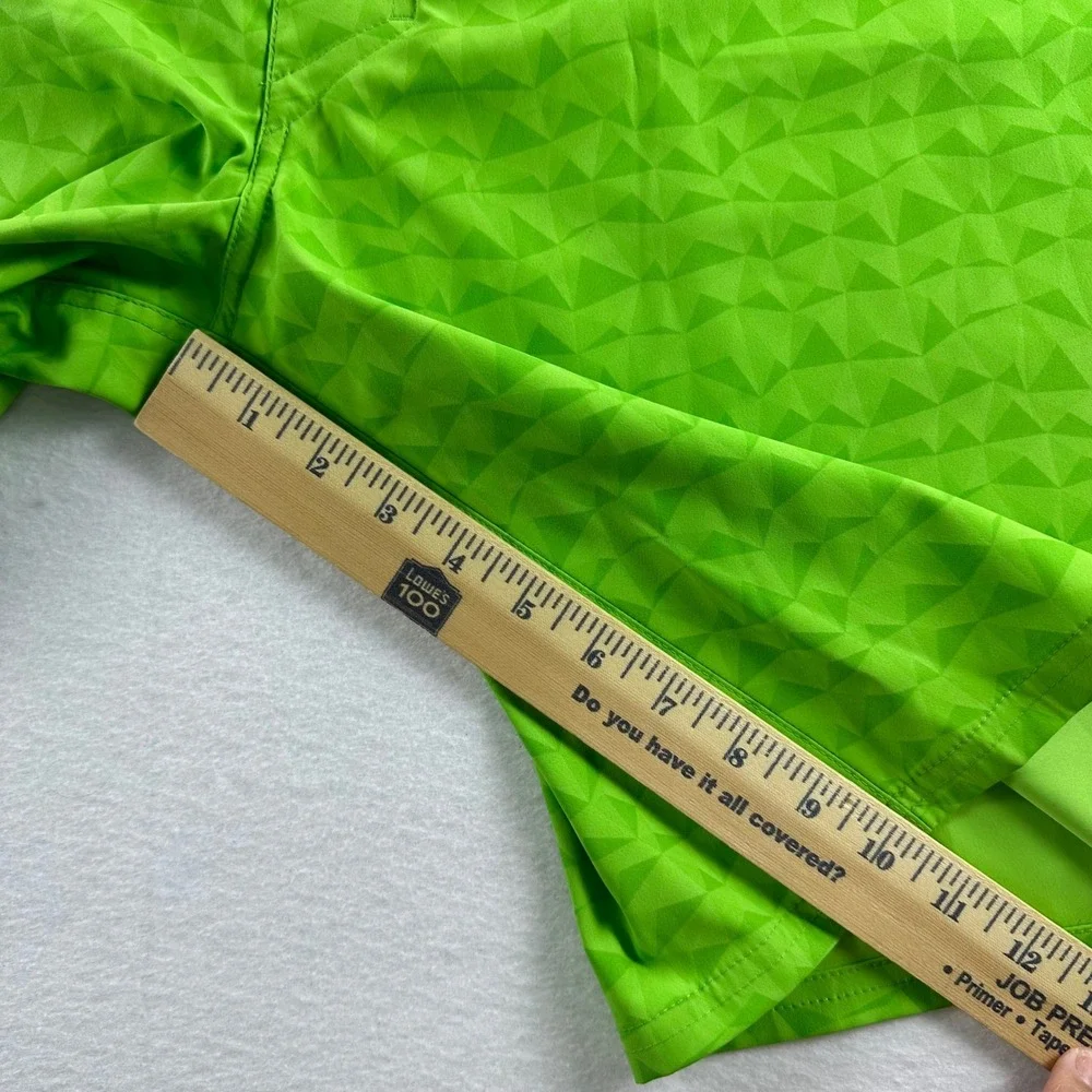 Under Armour Mens 42 Heat Gear‎ Board Shorts Lime Green Geometric Triangle Swim